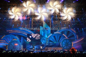 Fase di mulino a vento elettrico batteria ricaricabile Macchina di Fuochi D'artificio di Nozze Fase di Coperta di Filatura Fontana Fredda Pyro - Product Image 5