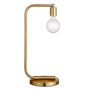 HMS 20 \ "moderna lampada da tavolo in metallo ottone LED bianco per camera da letto soggiorno sala lettura ferro bambù plastica DC per alberghi - Product Image 1