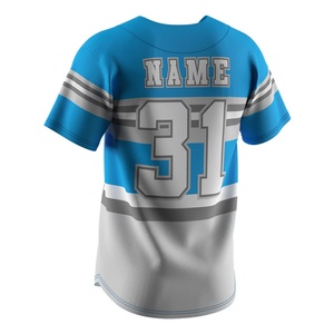 เสื้อเบสบอลแบบแห้งเร็วสั่งทำพิเศษ ผ้าโพลีเอสเตอร์ระบายอากาศ ชุดกีฬาทีม ซอฟต์บอล สำหรับฝึกซ้อมและแข่งขัน - Product Image 6