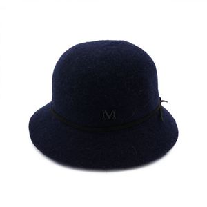 X1064 Unisex Wool Jazz Wide Brim <b>Beanie</b> Hat Image Breathable Four Seasons for Outdoor Casual Knitted Basin Dropshipping Felt - Product Image 3