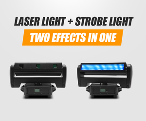 ADZ 2 en 1 Matriz láser <span class=keywords><strong>de</strong></span> 3 ojos en movimiento Disco DJ Faro Proyector láser rojo Bar Luces <span class=keywords><strong>de</strong></span> escenario para discotecas y fiestas - Product Image 2