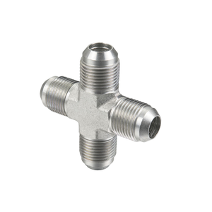 Raccord en T mâle forgé en laiton haute pression avec écrou de blocage, raccord hydraulique à flare 37°, adaptateur JIC - Product Image 2