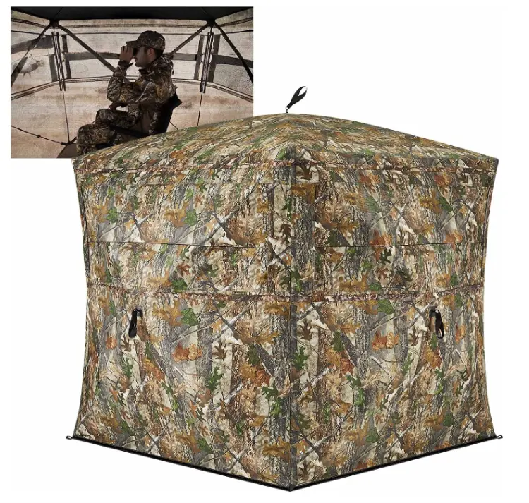 Hunting Blind 3 Person 270 Degree See Through Ground Blinds Deer Turkey Hunting