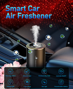 Diffuseur d'arômes intelligent pour voiture, vaporisateur coloré, humidificateur de voiture, dispositif de pulvérisation automatique, distributeur de parfum pour véhicule - Product Image 5