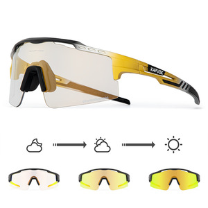 Kapvoe Cycling <b>Glasses</b> Full Rim Spherical Polycarbonate Lens Anti Slip UV Protection For Men Cycling - Product Image 5