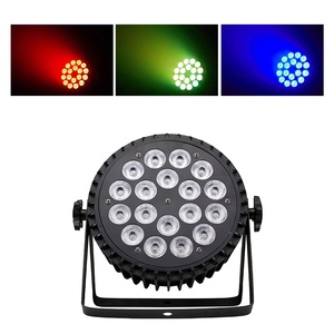 Phẳng LED PAR ánh sáng 18x10w RGBW 4 trong 1 25 độ màu DMX 512 kiểm soát 8 cái/lốc Disco DJ câu lạc bộ đêm sân khấu chiếu sáng - Product Image 2