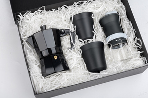 Ensemble de tasses à café arabes, coffret cadeau personnalisé avec logo, <span class=keywords><strong>cafetière</strong></span> à expresso manuelle d'extérieur, outils, kits - Product Image 2