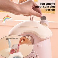 Grande tirelire sécurisée et mignonne en forme de maison de lapin pour enfants