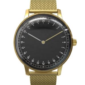 Montre à bracelet métallique avec verre bombé et mouvement à quartz Ronda, très vendue, montres de couple russes pour homme et femme - Product Image 1