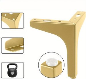 YOYOW mobili in oro moderno gambe per caffè ufficio tavolo letto divano camera da letto soggiorno ospedale-metallo resistente - Product Image 2