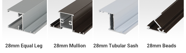 0.8mm Thickness Powder Coated Aluminium Extrusions electrostatic For Window