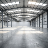 Structure d'entrepôt en acier préfabriqué TOPPRE robuste Q355B Q235B, hangars métalliques préfabriqués à grande portée, bâtiments d'entrepôt en acier préfabriqués