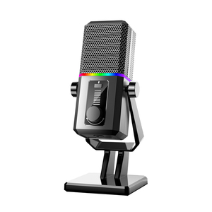 Xách Tay RGB <span class=keywords><strong>USB</strong></span> Máy Tính Để Bàn Chuyên Nghiệp Podcast Condenser Studio Ghi Âm Chơi Game Máy Tính Để Bàn Microphone - Product Image 4