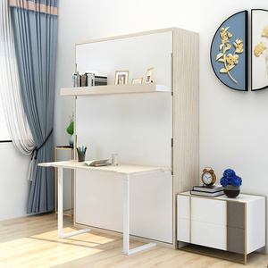 Camas Plegables Murphy en Oferta, Muebles <span class=keywords><strong>de</strong></span> Dormitorio, <span class=keywords><strong>Cama</strong></span> Murphy <span class=keywords><strong>con</strong></span> Escritorio <span class=keywords><strong>de</strong></span> Dos Niveles para Sala <span class=keywords><strong>de</strong></span> <span class=keywords><strong>Estudio</strong></span> o Habitación <span class=keywords><strong>de</strong></span> Invitados - Product Image 3