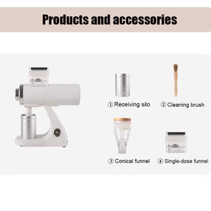 <span class=keywords><strong>Moulin</strong></span> à café électrique 220 ~ 240V/120V noir blanc 60mm couteau plat en acier inoxydable <span class=keywords><strong>moulin</strong></span> à café pour la maison et le café - Product Image 2