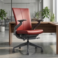 Fauteuil de bureau ergonomique pivotant en cuir PU, avec dossier en TPEE/NYLON et fonction massage, idéal pour la maison et le gaming – Vente chaude OEM Foshan