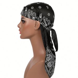 Durags et Bandanas Soyeux à Imprimé Insectes pour Femmes et Hommes, Chapeaux à Longue Queue, Du Doo Rag, Turban, Coiffes pour Cheveux Ondulés - Product Image 2