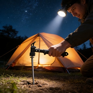 Durable TPR Handle Camping Hammer 14 in 1 <strong>Multitool</strong> for Camping Accessories Tents - Product Image 5