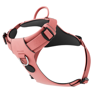 Macera tasarımcı köpek koşum yansıtıcı Trim hiçbir çekme koşum için orta ölçekli köpek ön klip ile jel kaplı kolu - Product Image 3