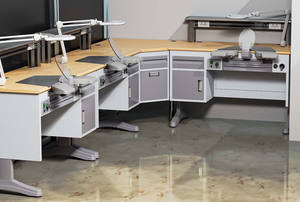 Produits dentaires de laboratoire de haute qualité, design personnalisé, table de technicien dentaire - Product Image 3