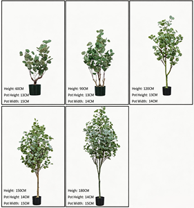 Arbre <span class=keywords><strong>d</strong></span>'eucalyptus artificiel, feuillage <span class=keywords><strong>argent</strong></span>é, plante artificielle en pot, <span class=keywords><strong>d</strong></span>écoration nordique sur pied pour salon, bureau, intérieur - Product Image 5
