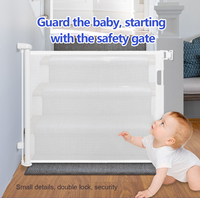 Barrière de sécurité pour bébé de haute qualité en gros, conception rétractable, barrière de sécurité pour bébé en maille résistante rétractable pour la maison