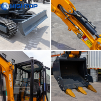 Peralatan Mesin Pertanian Petani Pertanian Rotary Tiller Mini Crawler Tractor