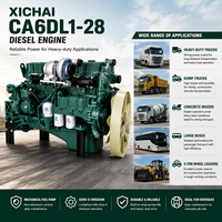 Mesin Diesel XICHAI CA6DL1-28 280HP 206kW 7.7L 6 Silinder Turbo Intercooler & Suku Cadang untuk Wheel Loader dan Kendaraan Komersial