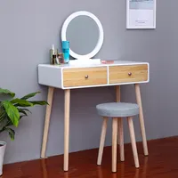 Tuvalet masası Modern beyaz organik katı ahşap çocuklar ev çalışma masası