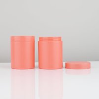 Pot cosmétique en plastique rechargeable et durable de 100 g avec couvercle à vis, emballage pour beurre corporel hydratant et soins de la peau