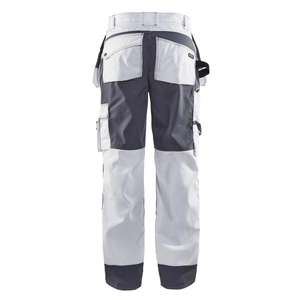 BLAKLADER - 150318601094D104 Pantalones artesanos con bolsillos para rodilleras Blanco/gris-PANTALONES DE TRABAJO EAN 7330509340462 - Product Image 3