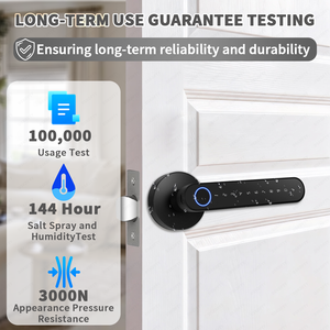 Key Entrance Ball <strong>Knob</strong> Smart Lock Zinc Alloy Fingerprint Biometric <strong>Digital</strong> Keyless Bedroom <strong>Door</strong> Safety Handle Lever Home <strong>Door</strong> - Product Image 3