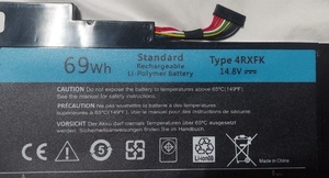 4rxfk pin mới cho Dell XPS 14 XPS 14-l421x XPS14 L421 l142x XPS 14 L421X c1jkh 14.8V 65Wh Pin máy tính xách tay - Product Image 4