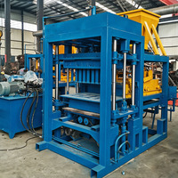 Machine à briques creuses hydraulique type 4-15, machine de formage de blocs de ciment électrique, machine de fabrication de briques de ciment mobile