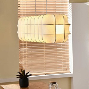 Japanese Style Long Strip Silk Chandelier Led <b>Light</b> For Hotel Restaurant Coffee Shop Bar Counter <b>Lighting</b> - Product Image 4