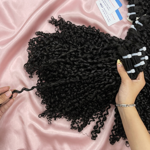 ผมต่อเวอร์จิ้นเวียดนามแท้แบบ Pixie Curl  หนาแน่น ปลายผมเต็ม  ดับเบิ้ลดรอว์น  สีดำธรรมชาติ - Product Image 3