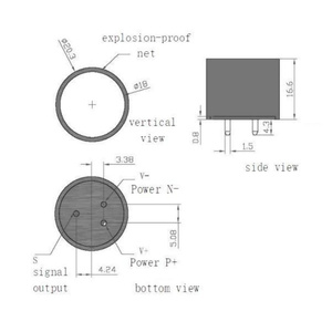 Brennbarer katalytischer Gassen sor für Methan-Propan-Erdgas und <span class=keywords><strong>LPG</strong></span>-Analyse gerät für brennbare Gase - Product Image 5
