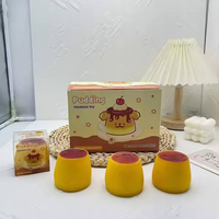 Jouet anti-stress en blocs de construction en argile faits à la main, sonore et croustillant, avec textures de pudding aux cacahuètes, de fromage et d'orange, jouet à presser moelleux et croustillant