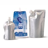 Emballages en aluminium personnalisés, sachets en plastique avec bec verseur pour boissons, recharge de jus de fruits liquides