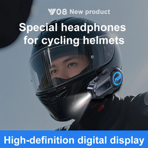 Auriculares para Casco de Motocicleta Y08, con Reproductor MP3, Reducción de Ruido, Pantalla LCD, Función de Compartir Música para Motociclismo - Product Image 6