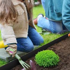 Curved <b>Edges</b> Set Edging Corten Steel Heavy Duty <b>Edge</b> for Lawn Yard Outdoor Garden Decorative - Product Image 6