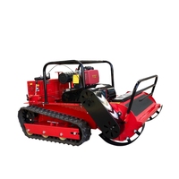 Tondeuse à herbe diesel sur chenilles NEWPANDA NPCH-4B certifiée export, moteur 192cc, largeur de coupe 1000mm, double commande, pour vergers et terres agricoles