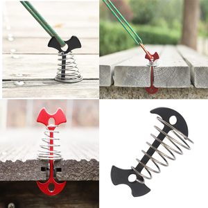 Estacas de aluminio de 3 pulgadas con resorte para tiendas de campaña y anclajes en plataformas de madera - Product Image 4