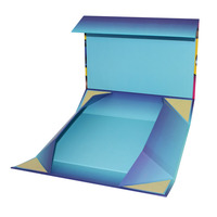 Boîte cadeau rigide en papier magnétique pliable personnalisée, emballage rigide à rabat, emballage plat, boîte cadeau cosmétique avec insert