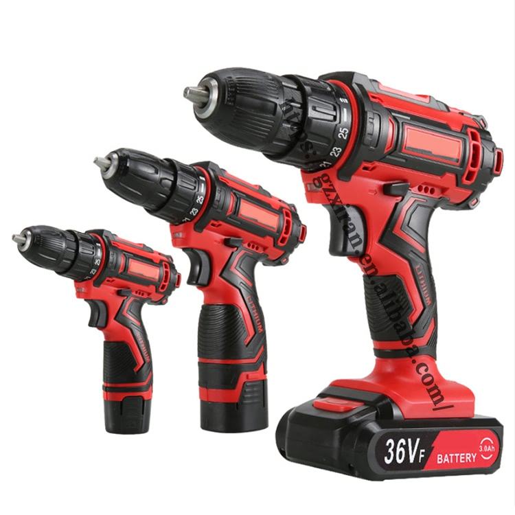 Wholesale Prices Cordless Impact Drill 18v Li-ion Battery 13mm Chuck Electric Power Screwdriver Drill With Led Lighting