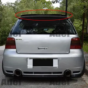 Aileron de toit arrière UBUYUWANT pour VW Golf 4 MK4 R3 99-06, spoiler de hayon en plastique ABS noir brillant, décoration d'aileron arrière de voiture - Product Image 4