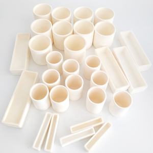 قوالب سيراميكية مستطيلة عالية النقاء من أكسيد الألومنيوم (الألومينا) بنسبة <span class=keywords><strong>95</strong></span>% و99% للاستخدام في المختبرات للصهر - Product Image 4