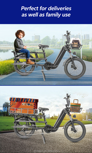 Vélo Électrique <span class=keywords><strong>Cargo</strong></span> à Gros Pneus de 20 x 3,0 Pouces, Batterie au Lithium 48V 20Ah, Vélo <span class=keywords><strong>Cargo</strong></span> Électrique 500W - Product Image 3