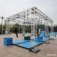 Équipement d'entraînement portable en fer pour parc d'aventure, capacité de charge 1000 kg, utilisation sur scène, obstacle American Ninja Warrior