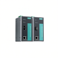 Convertisseur de média industriel Moxa PTC-101-M-LC-HV, Ethernet filaire vers fibre optique, alimentation CC 5V, port RJ45, Taïwan